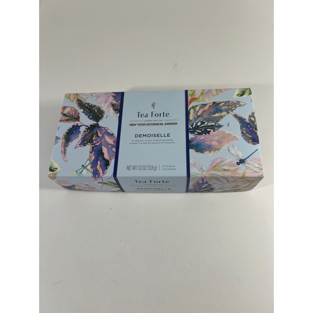 Tea Forte Demoiselle New York Botanical Garden 10 Pyramid Tea Infusers Gift Box